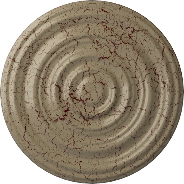 Ekena Millwork Carton Smooth Ceiling Medallion (Canopies up to 9 1/8"), 29 1/8"OD x 1 1/2"P, Gobi Desert Crackle CM29CAGDC - main